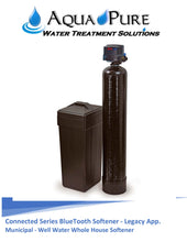 Connected Series Metered Softener 1.5 cu ft , 48k, BlueTooth App. 10% Cross link Resin, City/Well System
